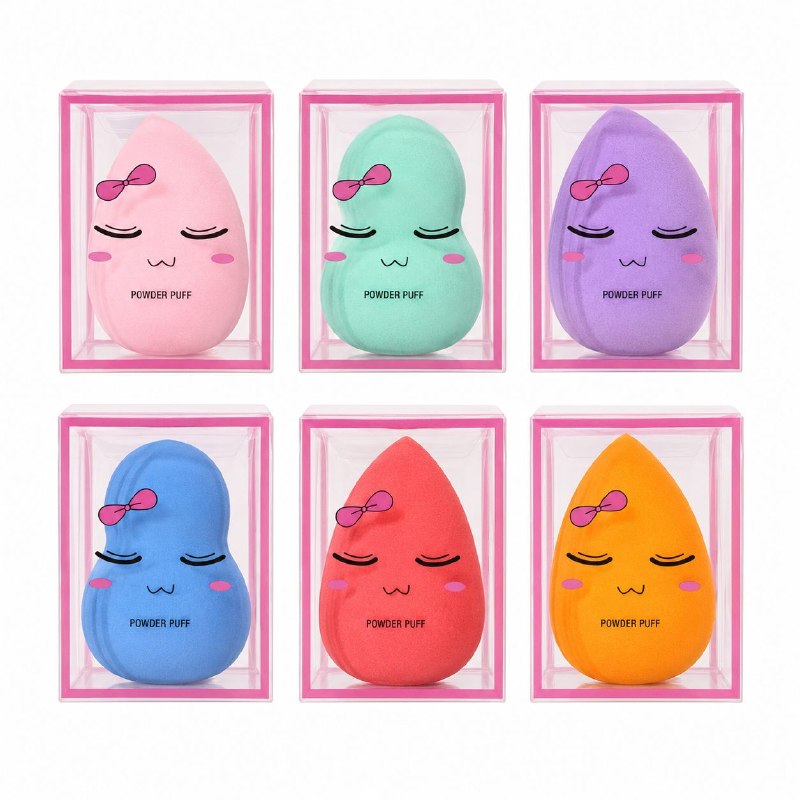 ESPONJAS PARA MAQUILLAJE DE DIFUMINACION FORMAS Y COLORES SURTIDOS