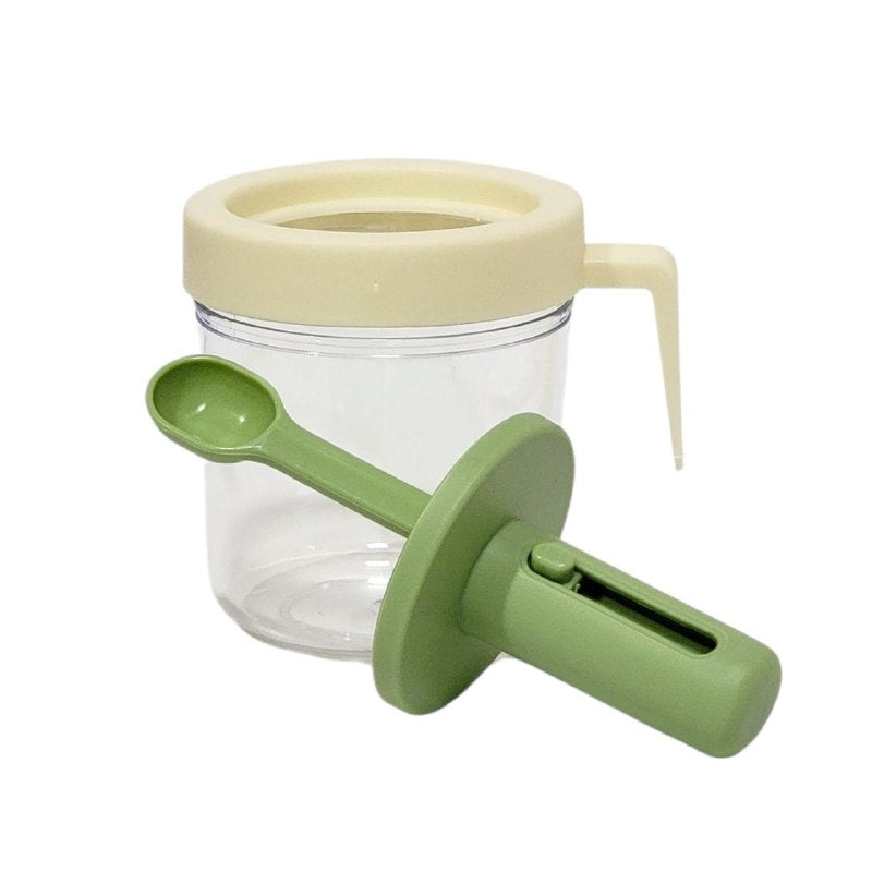 ORGANIZADOR RECIPIENTE FRASCO DE CONDIMENTOS CON CUCHARA EXPANDIBLE, ALMACENA Y DISPENSA ESPECIAS Y CONDIMENTOS EXPASION SEASONING JAR