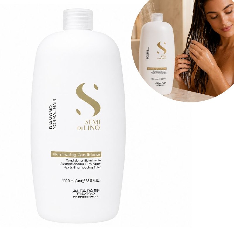ACONDICIONADOR ILUMINADOR Y SUAVIZANTE PROFESIONAL PARA CABELLO NORMAL DE LINAZA ALFAPARF 1000ML