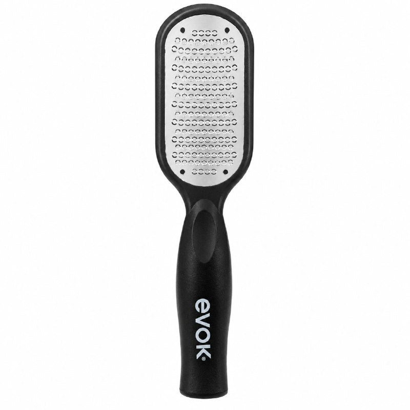 LIMA PARA PIES PROFESIONAL DE ACERO INOXIDABLE CON CONTENEDOR DE RESIDUOS EVOK