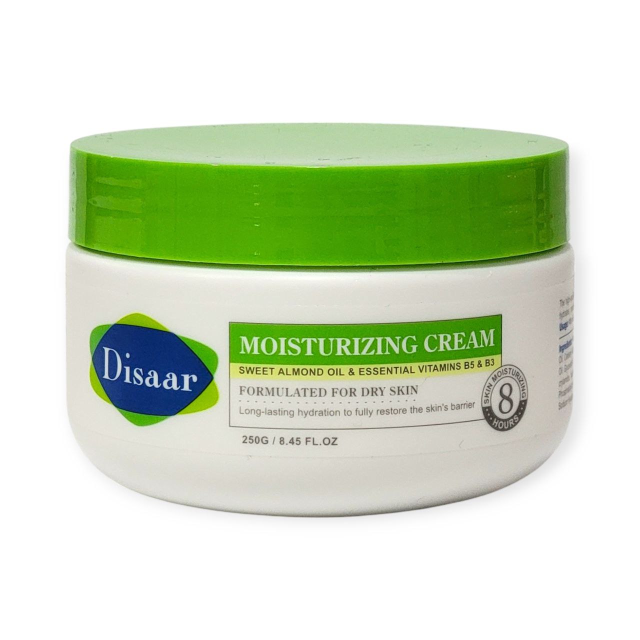 CREMA CORPORAL HIDRATANTE PARA PIEL SECA CON ACEITE DE ALMENDRAS DULCES NIACINAMIDA Y PANTENOL DISAAR 250G