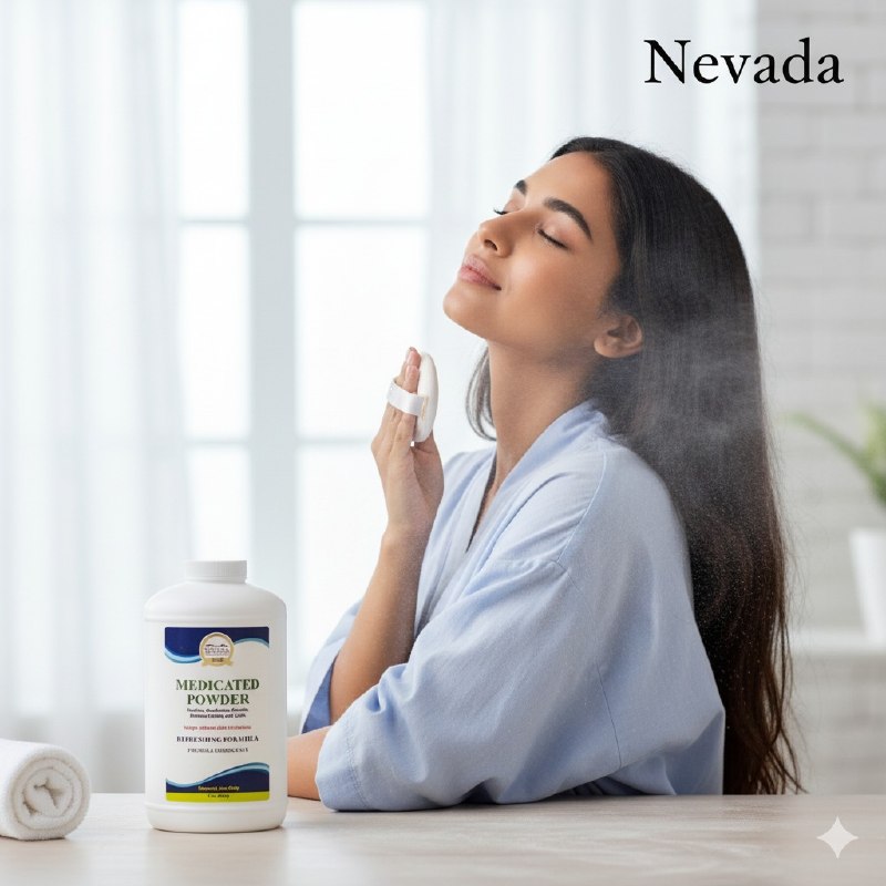 TALCO PARA EL CUERPO MEDICADO ALIVIA IRRITACION NEVADA 368G
