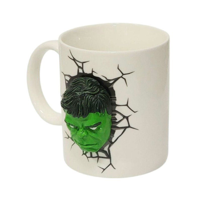 TAZA DE CERAMICA, RESISTENTE AL CALOR, MANGO CREATIVO DISEÑO AVENGERS INFINITY WAR HULK