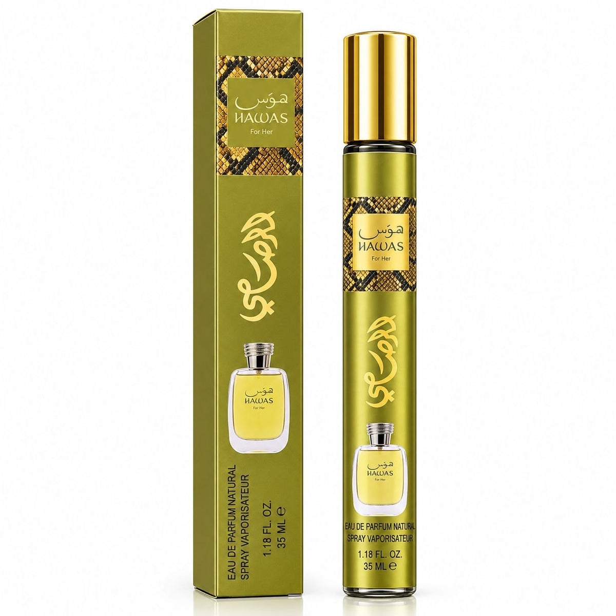 PERFUME ECONÓMICO DE TUBITO HAWAS FOR HER EDP 35ML (M)