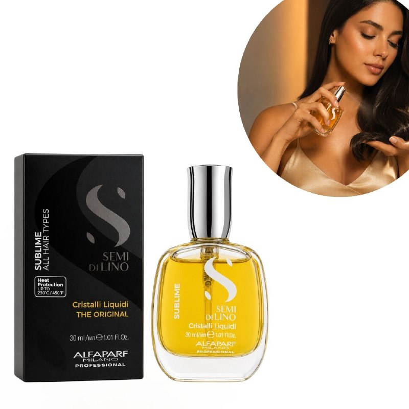 SUERO CAPILAR ILUMINADOR, PROTECTOR TERMICO Y FINALIZADOR DE BRILLO CON ACEITE DE LINAZA ALFAPARF 30ML