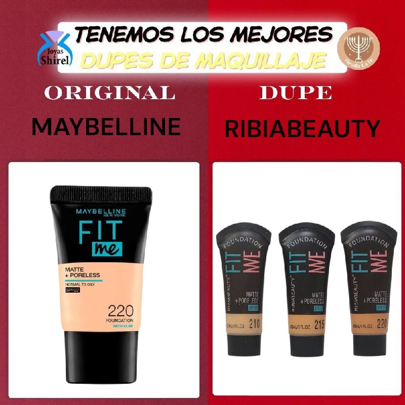 BASE DE MAQUILLAJE LIQUIDA MATTE RIBIABEAUTY 30ML (DUPE DE MAYBELLINE)