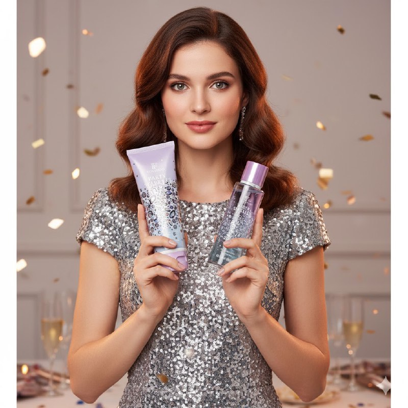 SET FANG FANG PARTY SPARKLES SPLASH 250ML, BODY LOTION 236ML (M)