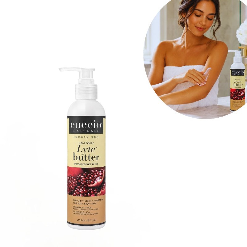 CREMA CORPORAL HIDRATANTE ULTRALIGERA Y ANTIOXIDANTE CON AROMA GRANADA E HIGO CUCCIO 237ML