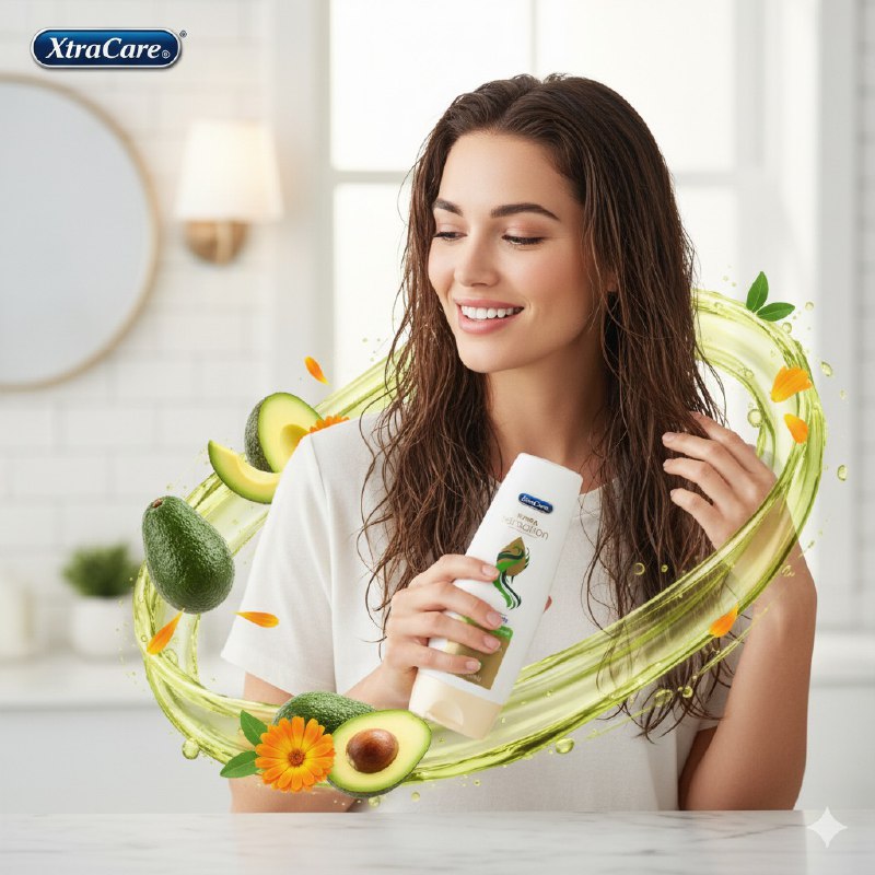 ACONDICIONADOR PARA EL CABELLO HIDRATANTE DE EXTRACTO DE AGUACATE Y CALENDULA XTRACARE 335ML
