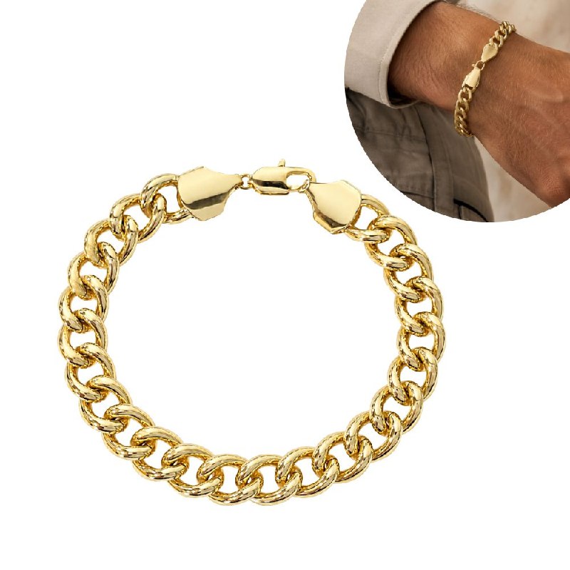 PULSERA DE ENCHAPE PARA CABALLERO 24CM