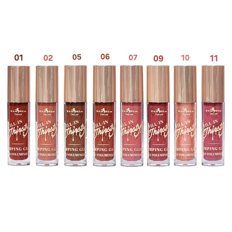 BRILLO LABIAL GLOSS VOLUMIZADOR E HIDRATANTE CON VITAMINA E ITALIA DELUXE 4G