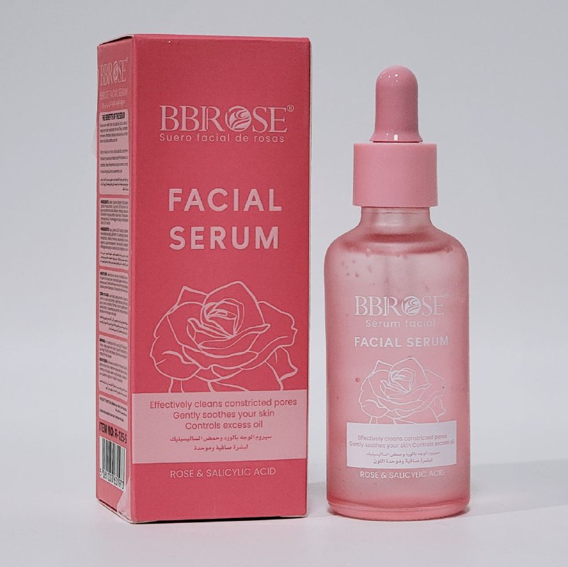 SUERO FACIAL DE ROSA Y ACIDO SALICILICO HIDRATANTE BBROSE 50ML