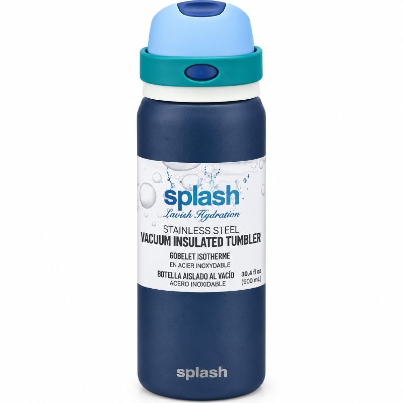 BOTE TERMICO DE ACERO INOXIDABLE SPLASH 900ML