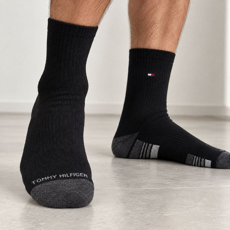 CALCETA TOBILLERA ALTA TOMMY HILFIGER PARA HOMBRE 6 PARES TALLA ÚNICA