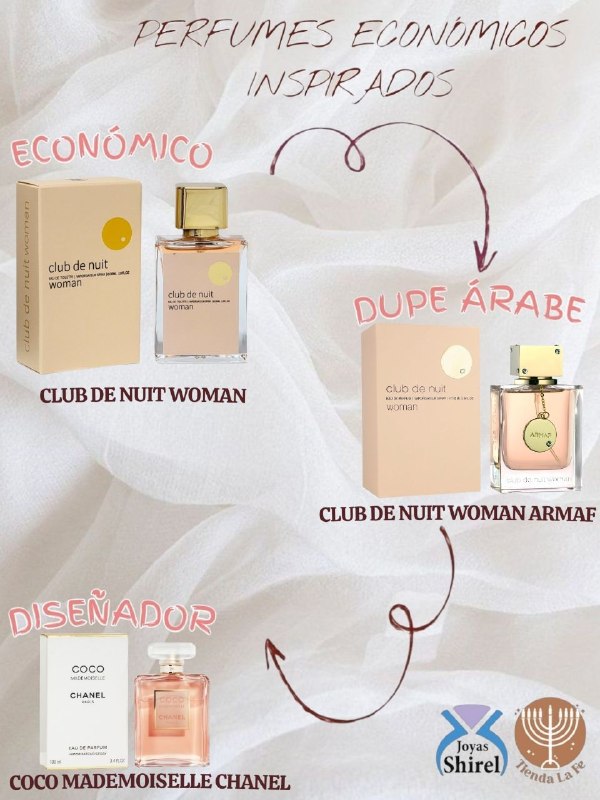 PERFUME ECONOMICO ARABE CLUB DE NUIT DAMA 30ML