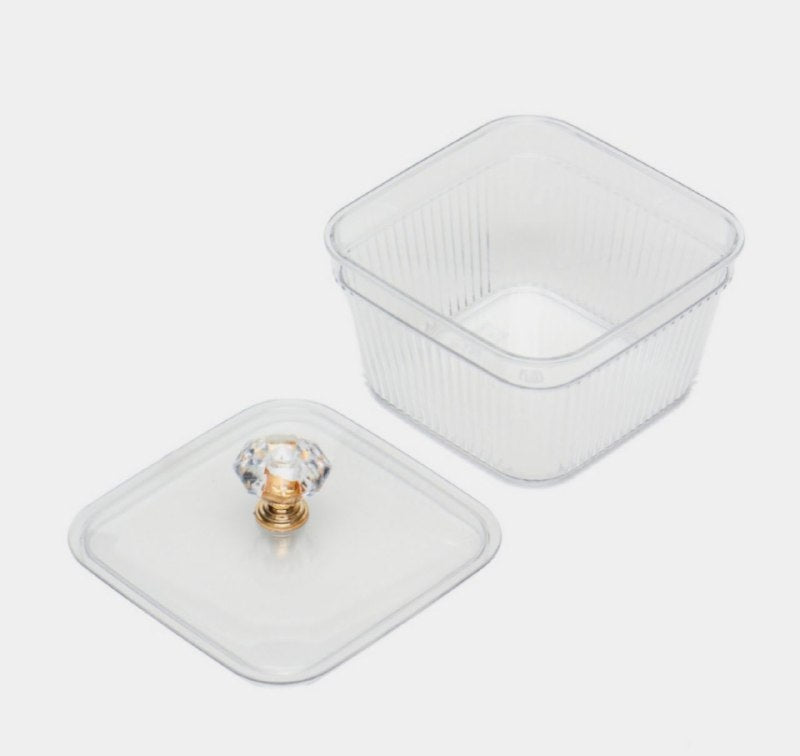 ORGANIZADOR RECIPIENTE CAJA DE ALMACENAMIENTO MULTIFUNCIONAL PLASTICAS, DURADERAS Y ELEGANTES, CON BANDEJA 3UND
