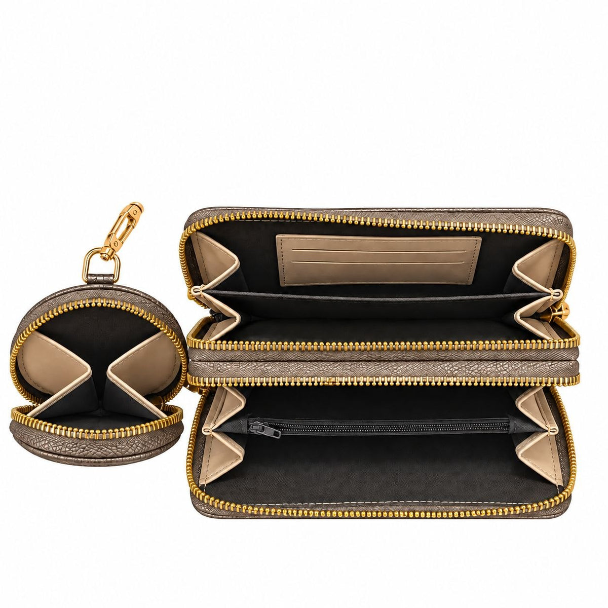 CARTERA CRUZADA CON MINI MONEDERO Y CORREA AJUSTABLE TABU 19X10CM