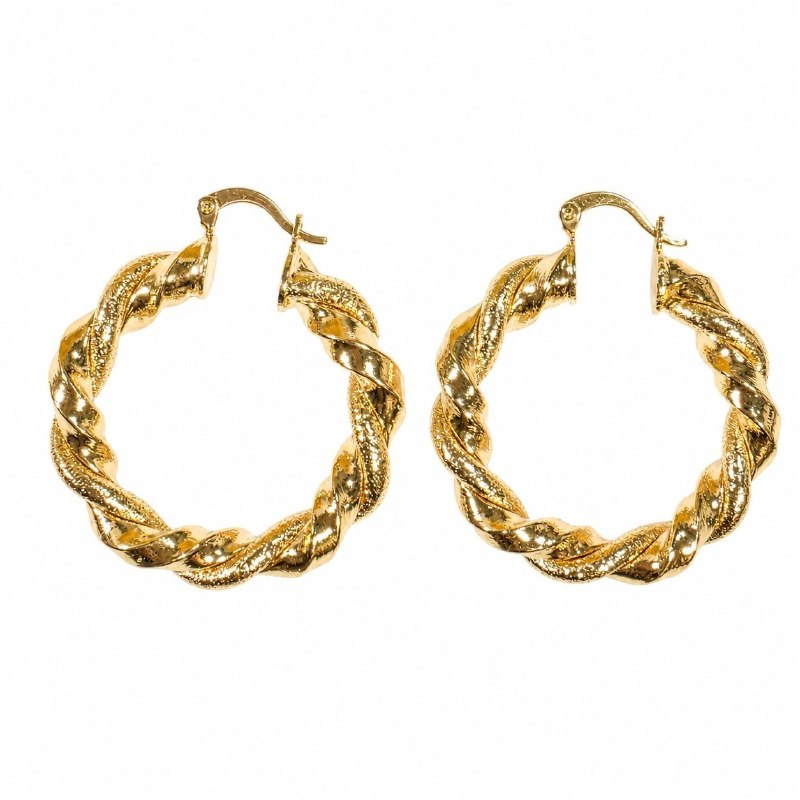 ARITOS DE ENCHAPE PARA DAMA 8CM