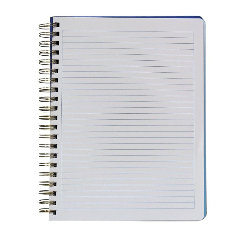 CUADERNO LIBRETA DE ESPIRAL RAYADO DE 5 MATERIAS, 4 DISEÑO 21X28CM ALFA