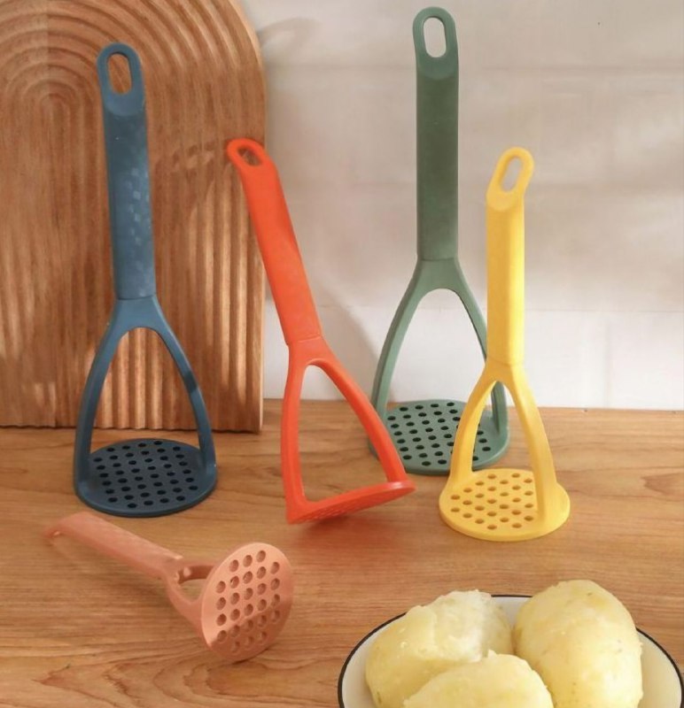 MACHACADOR MANUAL DE PLASTICO, HERRAMIENTA TRITURADORA DE ALIMENTOS COCIDOS, PAPAS, AGUACATEM FRIJOLES, FRUTAS Y VERDURAS BAO SHUM HE