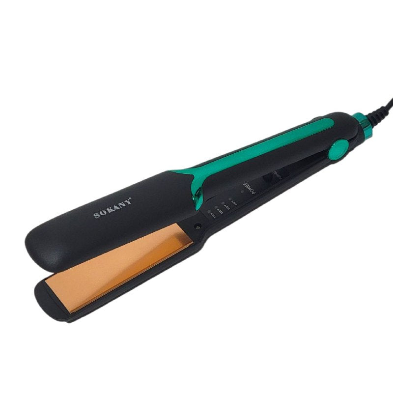 PLANCHA PARA EL CABELLO PROFESIONAL DE ALTA TEMPERATURA 180C MODELO SK-1907 SOKANY 30CM