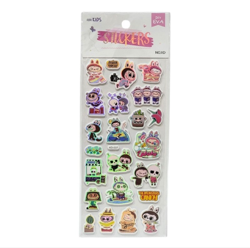 STICKERS DE DECORACION PEGATINAS DE LABUBU 3D