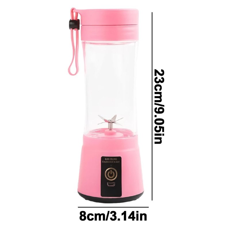MAQUINA LICUADORA PORTATIL RECARGABLE TAMAÑO PEQUEÑO HM-03 380ML
