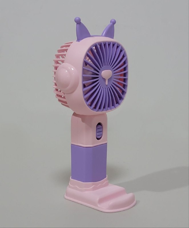 VENTILADOR DE MANO O MESA RECARGABLE CON SOPORTE PARA CELULAR LINGPAN