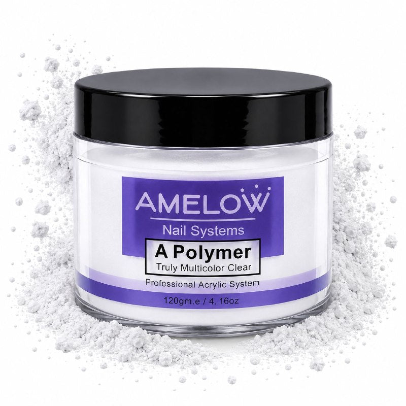 POLVO ACRILICO DE POLIMERO PARA ESTRUCTURA Y CONSTRUCCION DE UÑAS AMELOW 120G