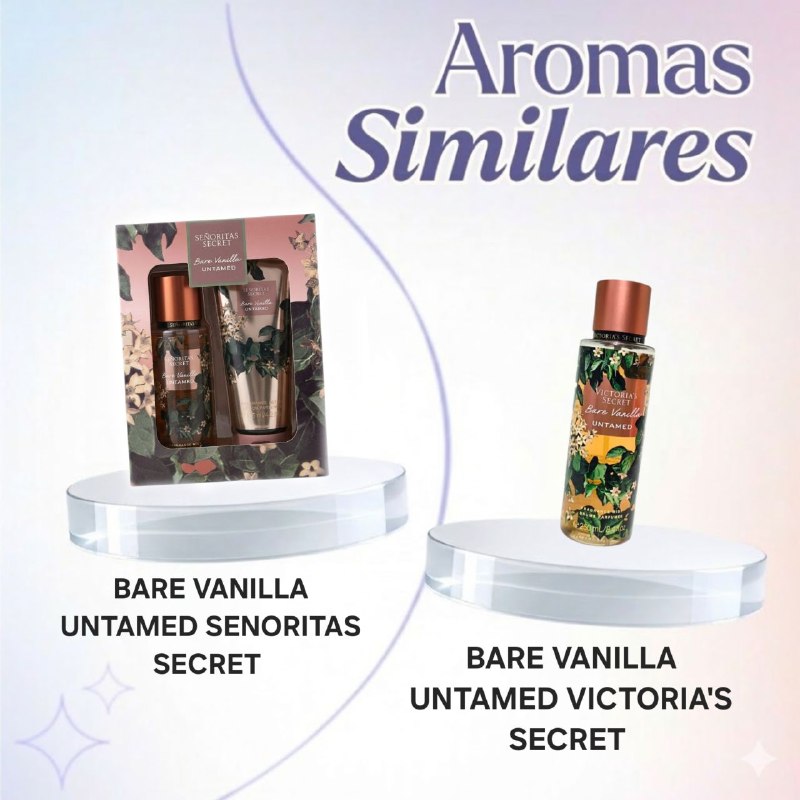 SET SENORITAS SECRET BARE VANILLA UNTAMED SPLASH 125ML, BODY LOTION 125ML (M) (AROMA SIMILAR VS BARE VANILLA UNTAMED)