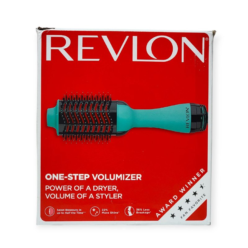 CEPILLO DE AIRE CALIENTE ONE STEP VOLUMIZADOR DE UN PASO, POTENCIA DE UNA SECADORA REVLON