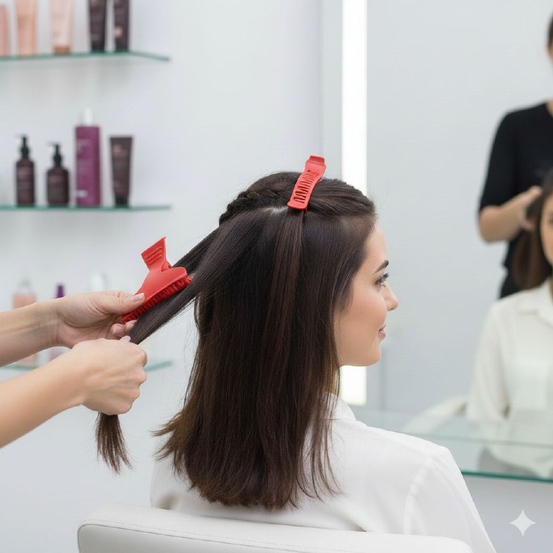 GANCHO PARA EL CABELLO EN SET DE 12 PIEZAS, ESTILO PINZAS PARA USO DE SALON DE BELLEZA STAY BEAUTIFUL 8CM