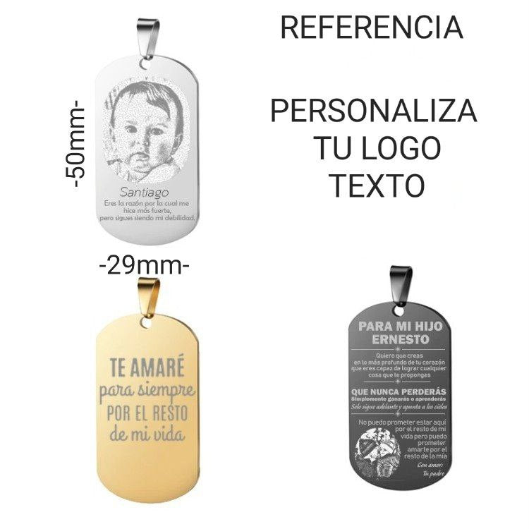 DIJE1525E FORMA PLACA PERSONALIZABLE