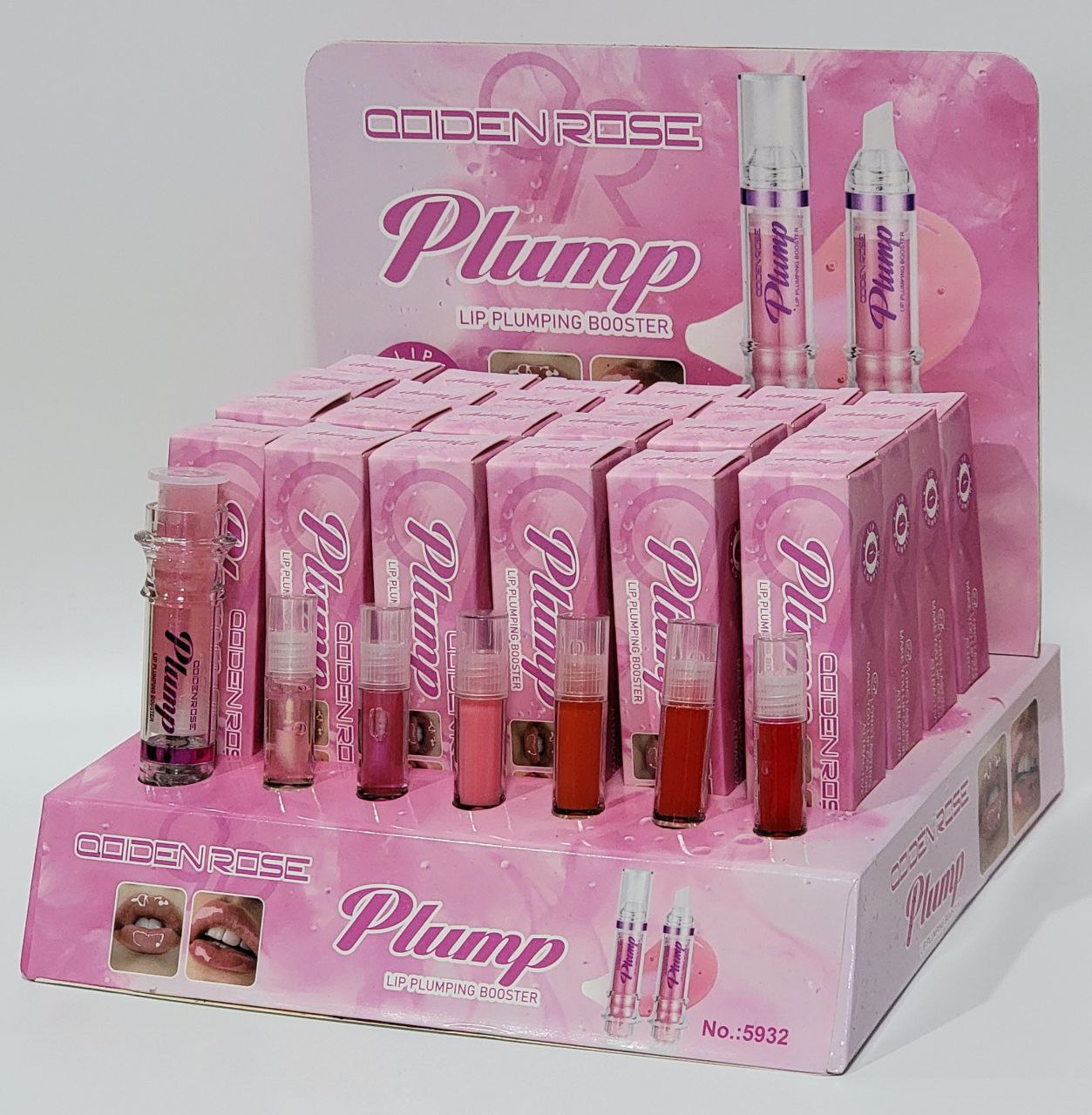 BRILLO LABIAL DUPE BEAUTY CREATIONS PLUMP & POUT  POTENCIADOR VOLUMINOZO DE LABIOS 6 TONOS QUIDEN ROSE PLUMP