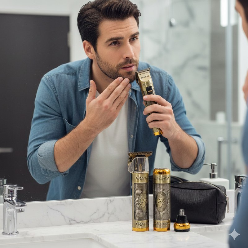 MAQUINA CORTADORA DE PELO 3 EN 1 PARA HOMBRES, AFILADO AUTOMATICO, CABLE USB, Y CUCHILLAS DE ACERO INOXIDABLE SOKANY SK-16030