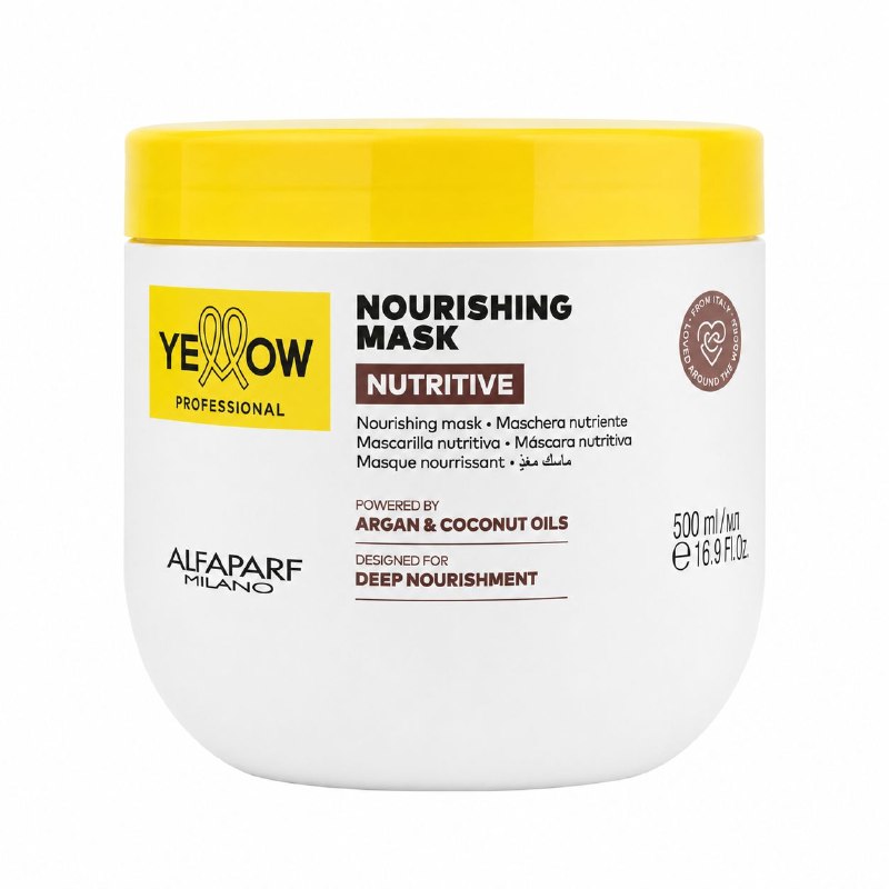 MASCARILLA CAPILAR NUTRITIVA E HIDRATANTE PARA CABELLO SECO CON ACEITE DE ARGAN ALFAPARF 500ML