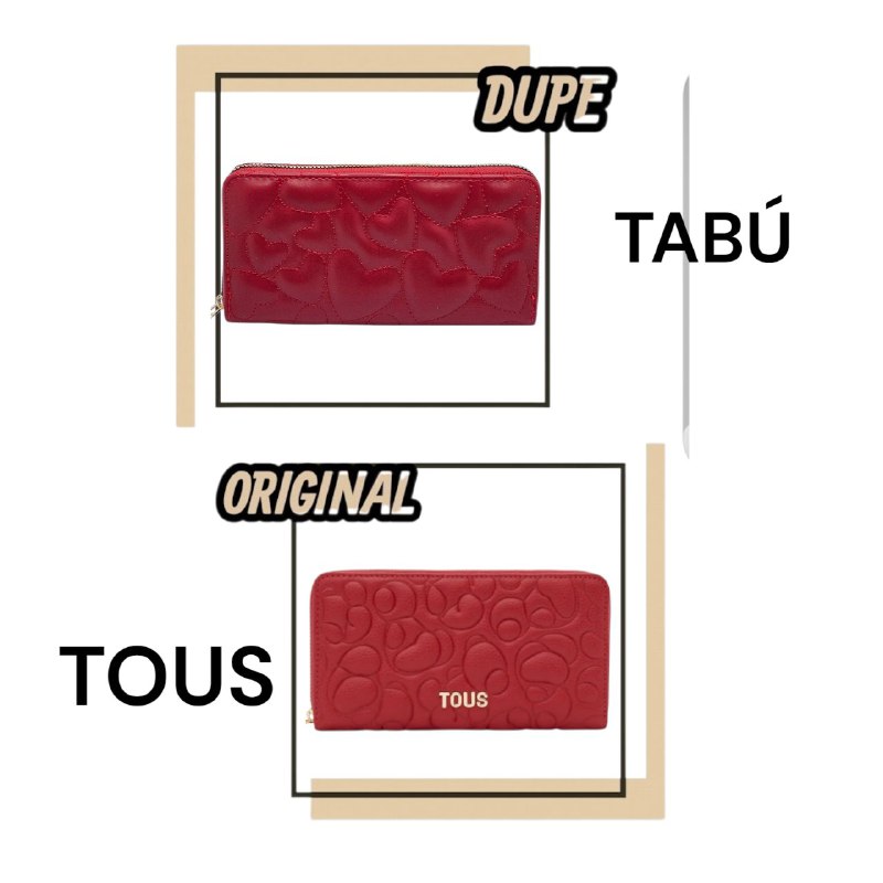 MONEDERO ECONÓMICO TABU 20X10CM (DUPE DE TOUS)