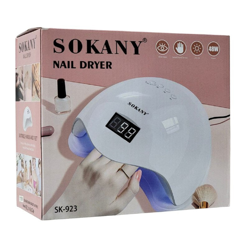 LAMPARA PARA UÑAS UV PARA EL SECADO RAPIDO DE UÑAS 48W SK-923