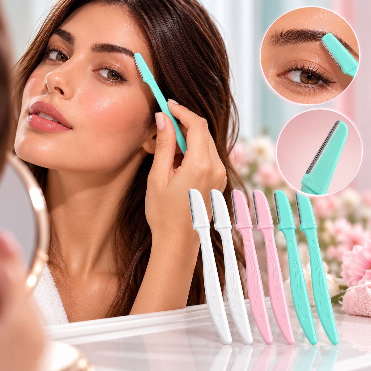 SET DE PERFILADORAS DE CEJAS SENSITIVE 6PCS MODESS