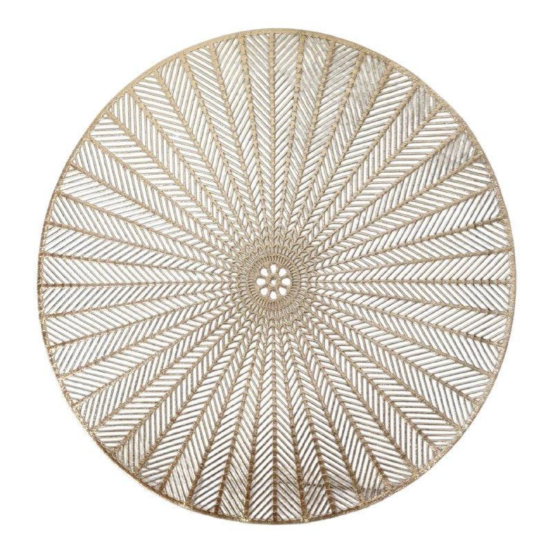 MANTELES INDIVIDUALES REDONDOS NAVIDEÑOS PARA COMEDOR DE COCINA DE PVC 38CM