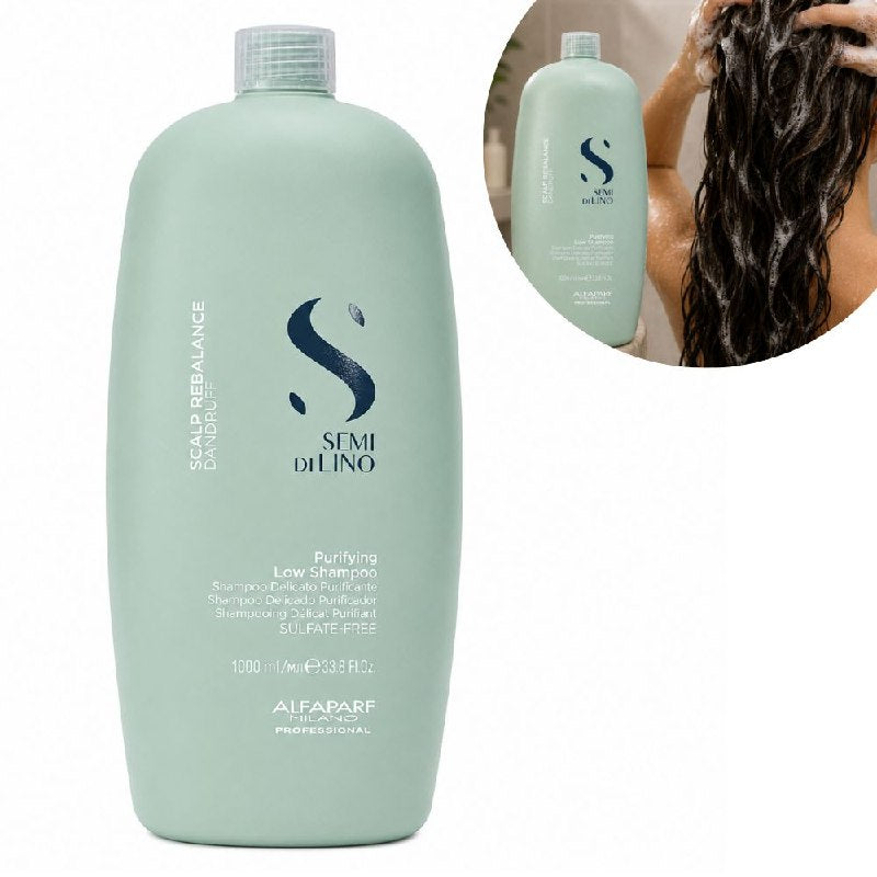 SHAMPOO PURIFICANTE Y REEQUILIBRANTE ANTICASPA SIN SULFATOS ALFAPARF 1000ML