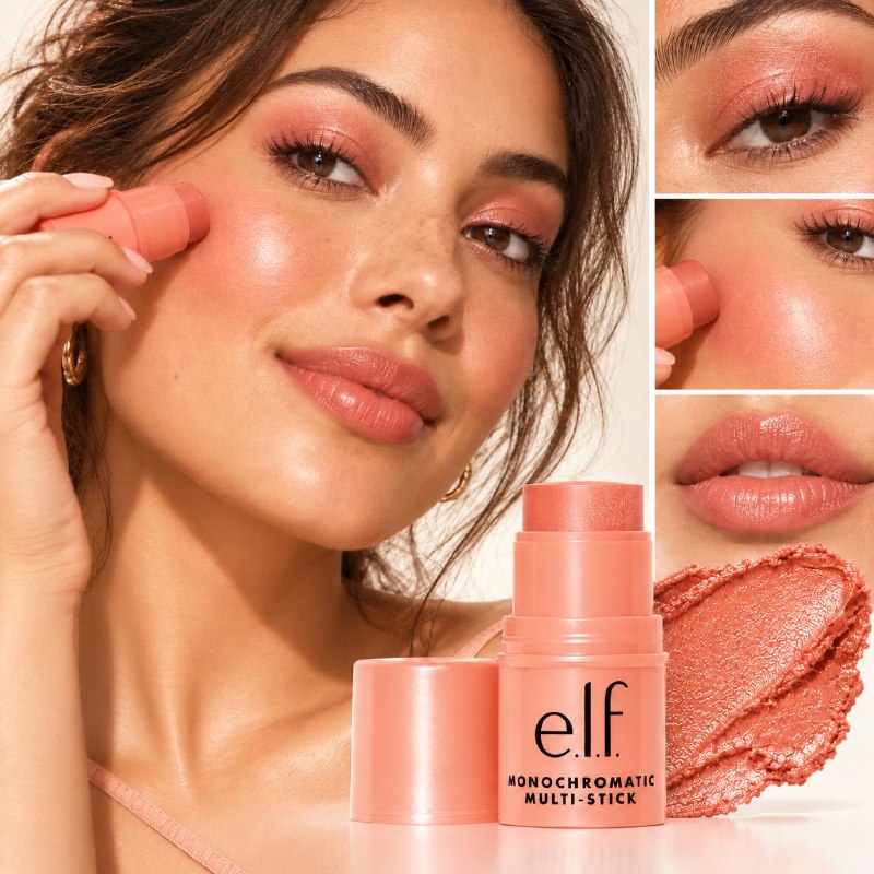 BARRA DE MAQUILLAJE MULTIUSOS CREMOSA 3 EN 1 PARA OJOS, LABIOS Y MEJILLAS ELF 5G
