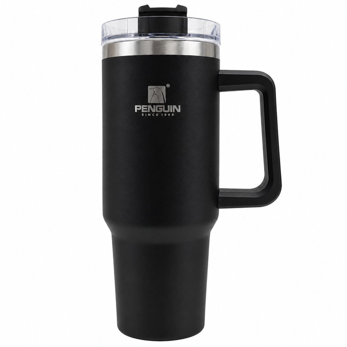 VASO TÉRMICO CON ASA Y PAJILLA PENGUIN 1200ML