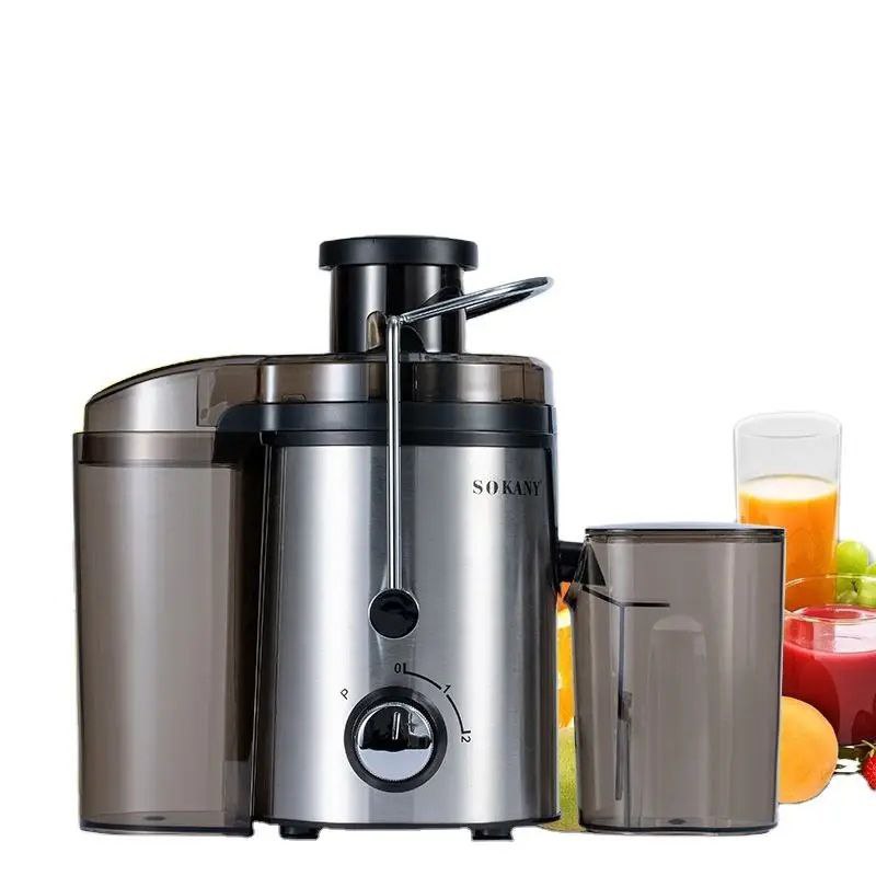 MAQUINA EXTRACTOR EXPRIMIEDOR DE JUGO, FUERZA 500W, ACERO INOXIDABLE, 2 VELOCIDADES SOKANY SK-JB-175