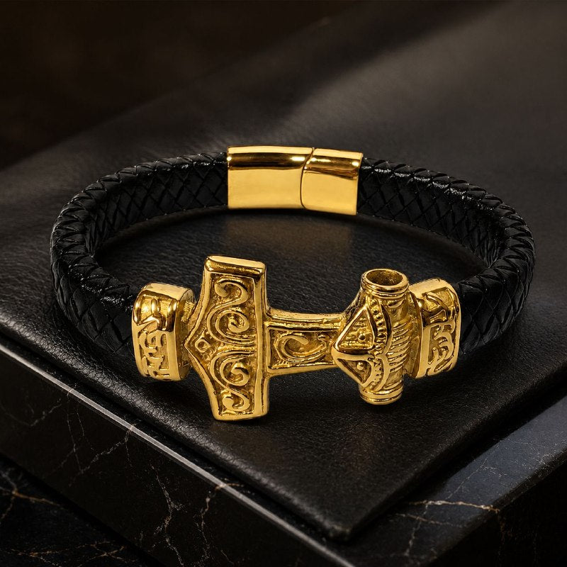PULSERA DE ENCHAPE PARA CABALLERO CON DISEÑO DE ANCLA 24CM