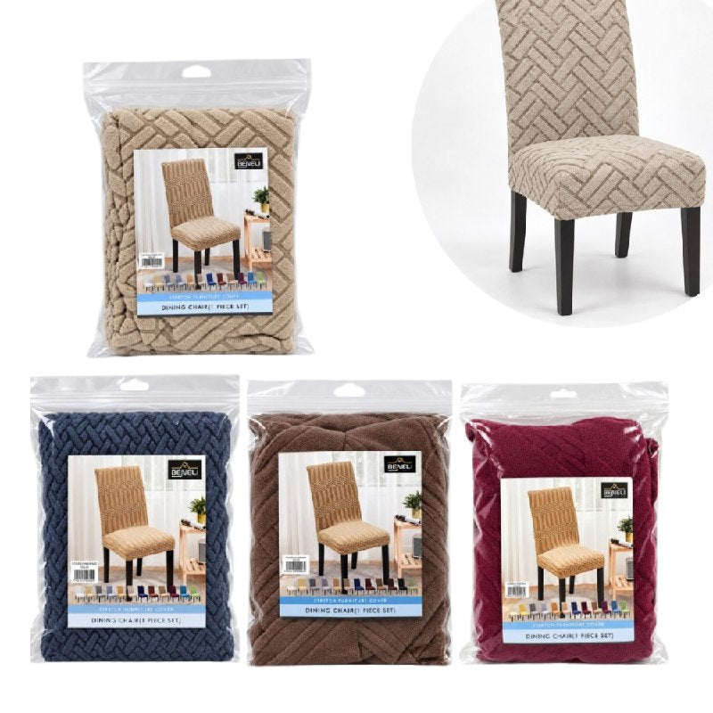 FUNDA ELASTICA PROTECTORA PARA SILLA DE COMEDOR AJUSTABLE BENELI HOME