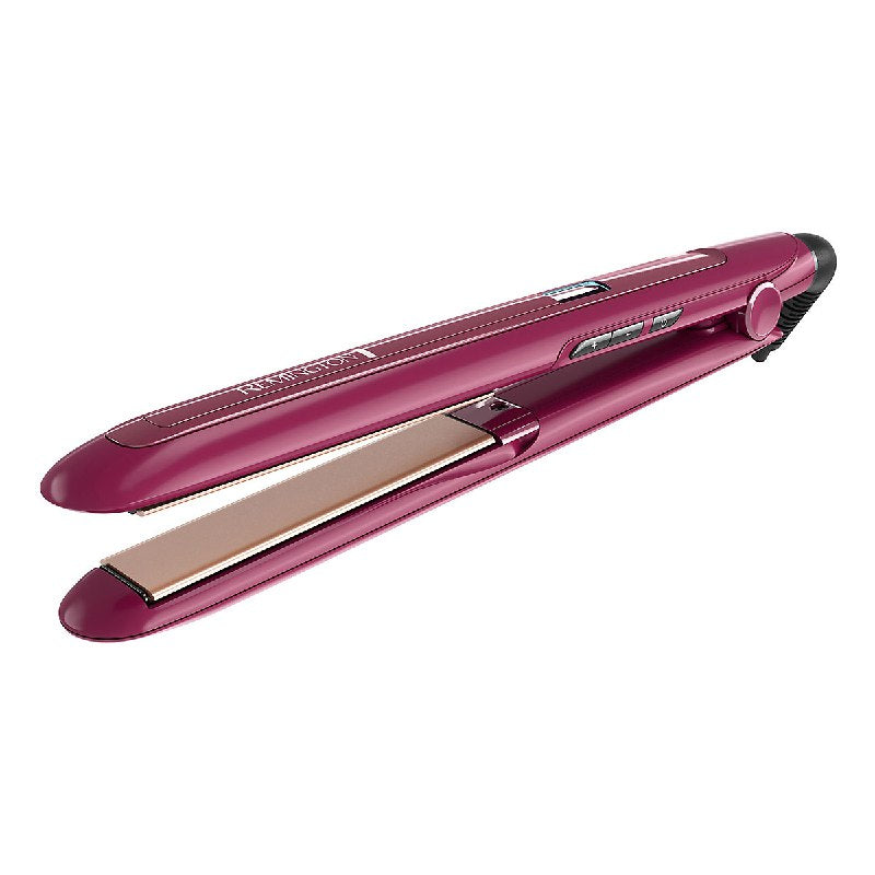 PLANCHA PARA EL CABELLO DE TRIPLE FUSION QUERATINA, ARGAN Y MACADAMIA MAS BRILLO Y MENOS FRIZZ REMINGTON