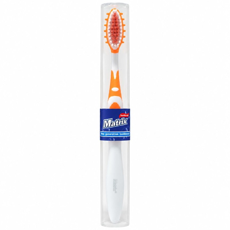 CEPILLO DE DIENTES DE LIMPIEZA PROFUNDA CON TAPA PROTECTORA MATRIX 19CM