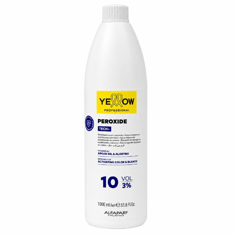 PERÓXIDO EN CREMA COLOR 10 VOLÚMENES 3% OXIDANTE YELLOW PROFESSIONAL 1000ML 1 UND