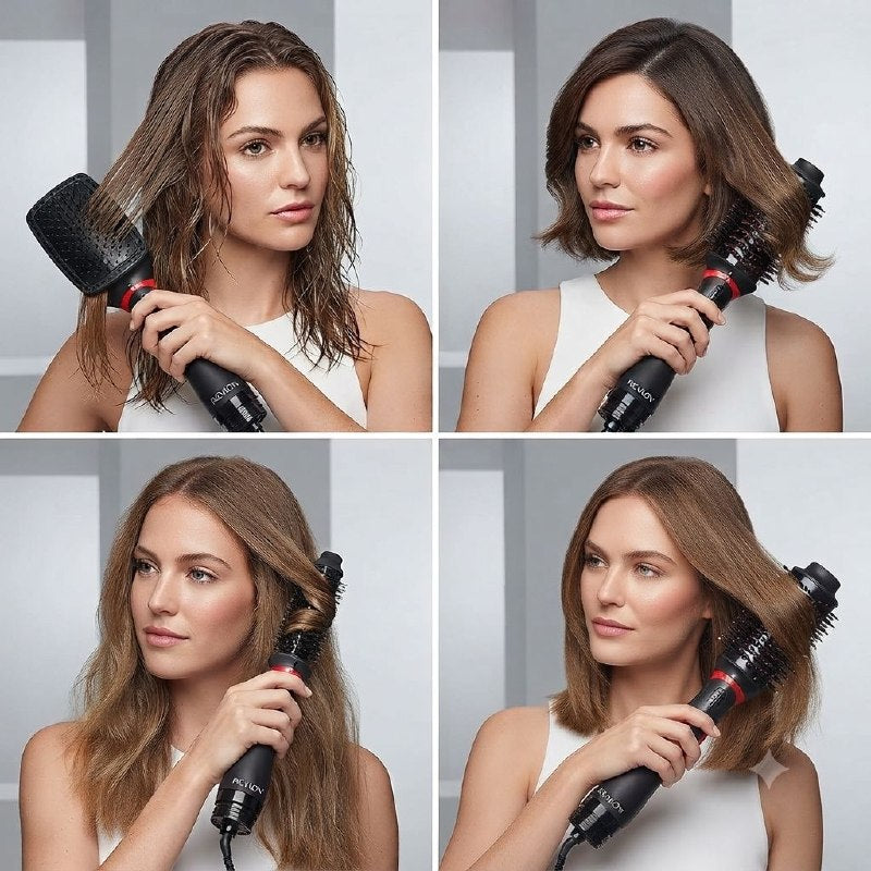 SISTEMA DE SECADO, ESTILIZADO Y VOLUMINIZADOR DE AIRE CALIENTE CON 5 CABEZALES INTERCAMBIABLES MULTI-STYLER 5 EN 1 REVLON ONE-STEP